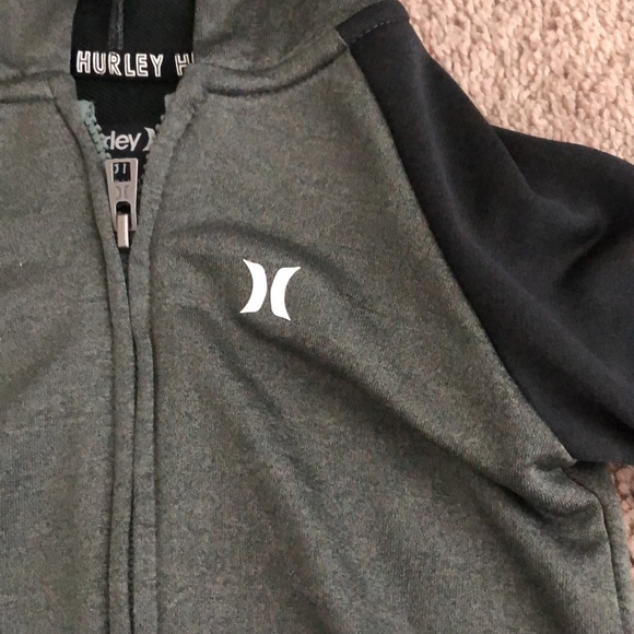 Like new - greenish grey toddler zip up 3T - Picture 2 of 4